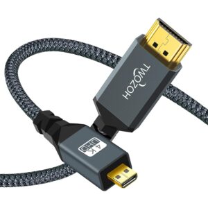 Cable micro HDMI a HDMI de alta velocidad 4K 60Hz con ARC