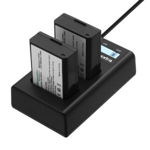 2 Batería LP-E10 con cargador