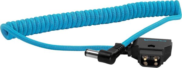 Cable en espiral de alimentación en ángulo recto