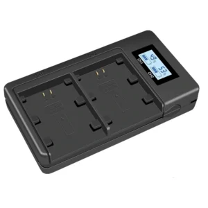 Cargador de Baterías con Pantalla LCD para Sony